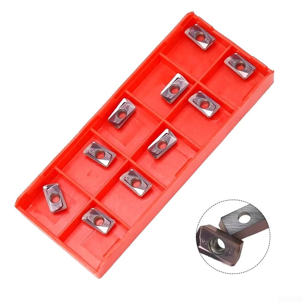 10PCS M2 CNC Carbide Inserts for Stainless Steel & Steel | Wear-Resistant Turning Tools for Roughing & Finishing | High Precision Milling Inserts