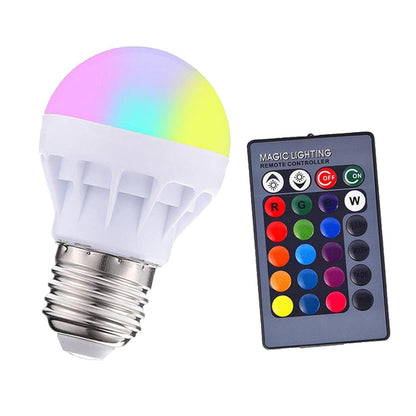 Remote Control Colorful LED Bulb - E27-RGB -220V