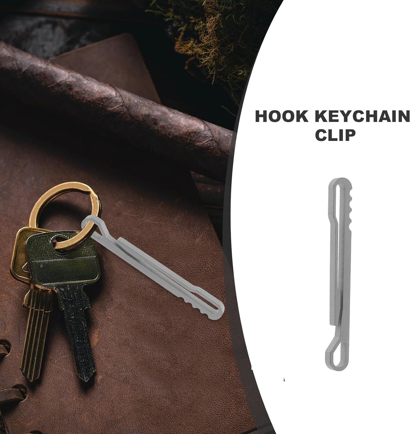 Premium Titanium Alloy Carabiner Clip – Portable Spring Snap Keychain, Keyring & Bottle Opener