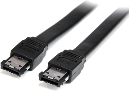 Premium Quality 1 Meter eSATA to eSATA Cable 3Gbps – Shielded External SATA 2 Data Cable for Fast & Stable Connection