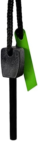 Emergency Fire Starter Magnesium Flint Stick with Striker & Lanyard | Waterproof Survival Fire Starter for Camping, Hiking & Outdoor Gear