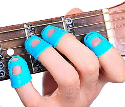1 Piece Silicone Guitar Finger Protector  – Soft Fingertip Guard Caps for Guitar Playing, Sewing & Embroidery | Durable Anti-Slip Finger Covers