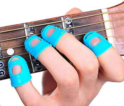 1 Piece Silicone Guitar Finger Protector  – Soft Fingertip Guard Caps for Guitar Playing, Sewing & Embroidery | Durable Anti-Slip Finger Covers