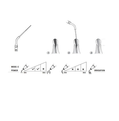 1 Single Pcs Woodpecker E4 Scaler Tip for UDS & EMS Ultrasonic Scalers – Dental Periodontal Scaling Tip