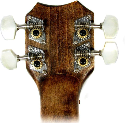 Open Gear Guitar Tuners Machine Heads 2L 2R Set Guitar Tuning Pegs for Acoustic Guitar Chrome Finish