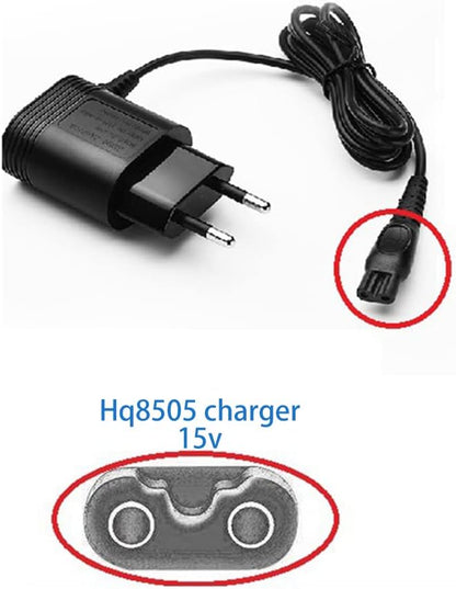 15V Charger for Philips Norelco Shaver – Compatible with Aquatec, Arcitec & Multigroom Beard Trimmer Power Adapter