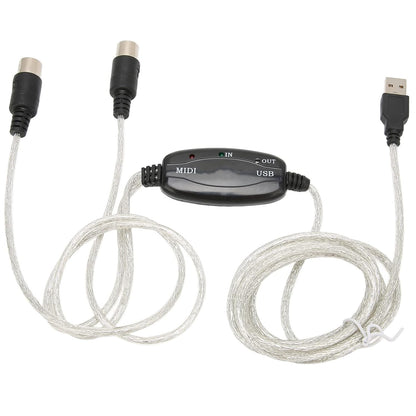 USB to MIDI Cable Converter – 16 Channel PC to Synthesizer Interface
