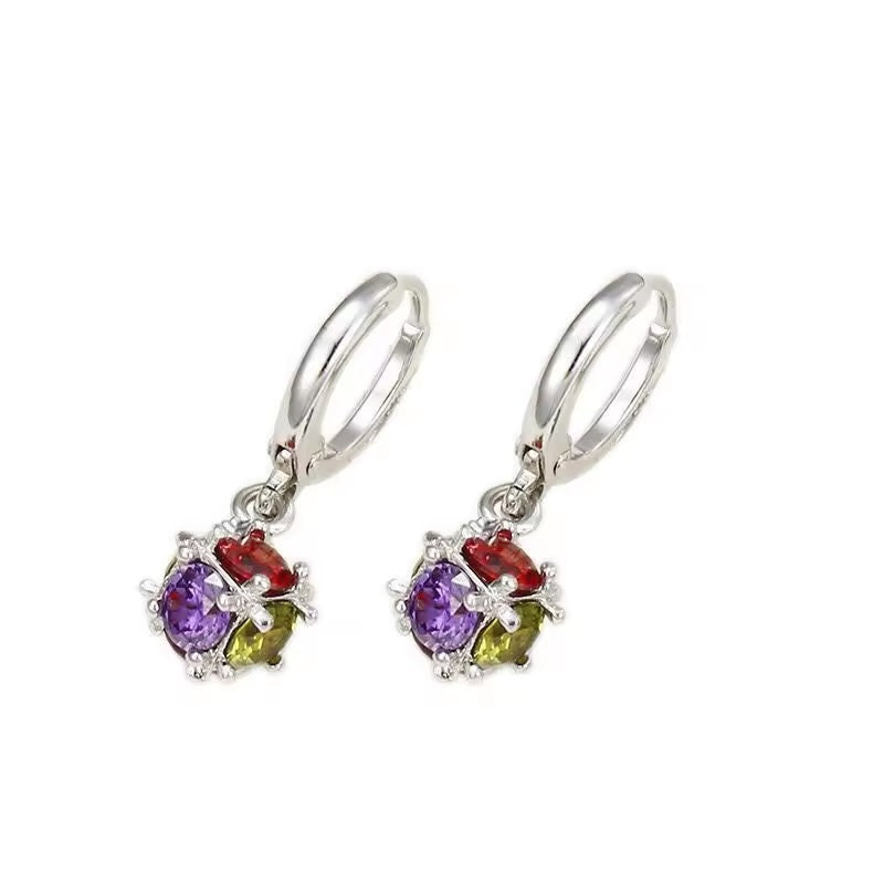 Multicolor Crystal Magical Ball Drop Earrings for Women – Fashion Jewelry