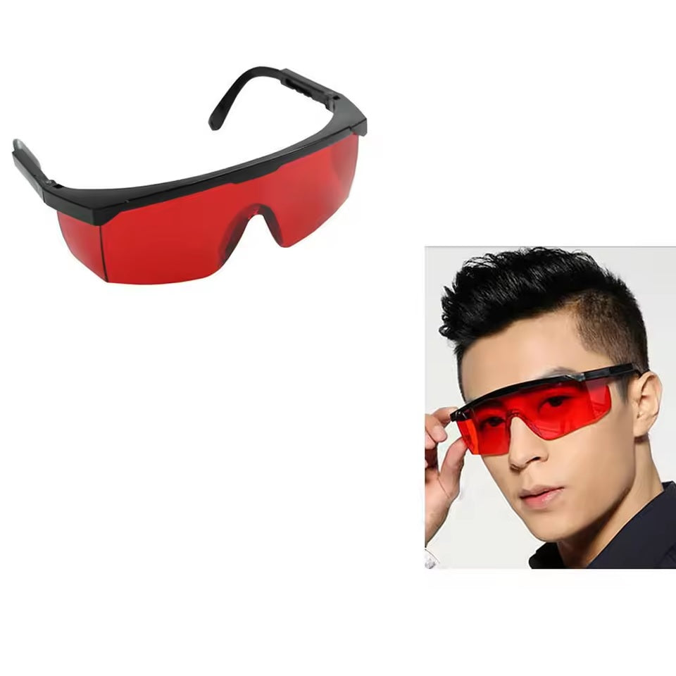 Laser Safety Goggles for Red Laser, UV & Sun Protection | IPL, E-Light Hair Removal, Beauty & General Tool Protective Eyewear