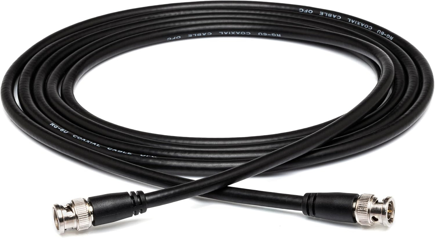 2 Meter MainCore BNC to BNC RG58 50 Ohm CCTV Camera Video Coaxial Cable Lead Black