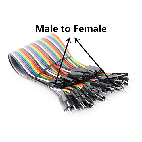 5 pcs 30cm Leanth Multicolored Jumper Wires Kit  Breadboard Ribbon Cables for Arduino Raspberry Pi DIY Projects