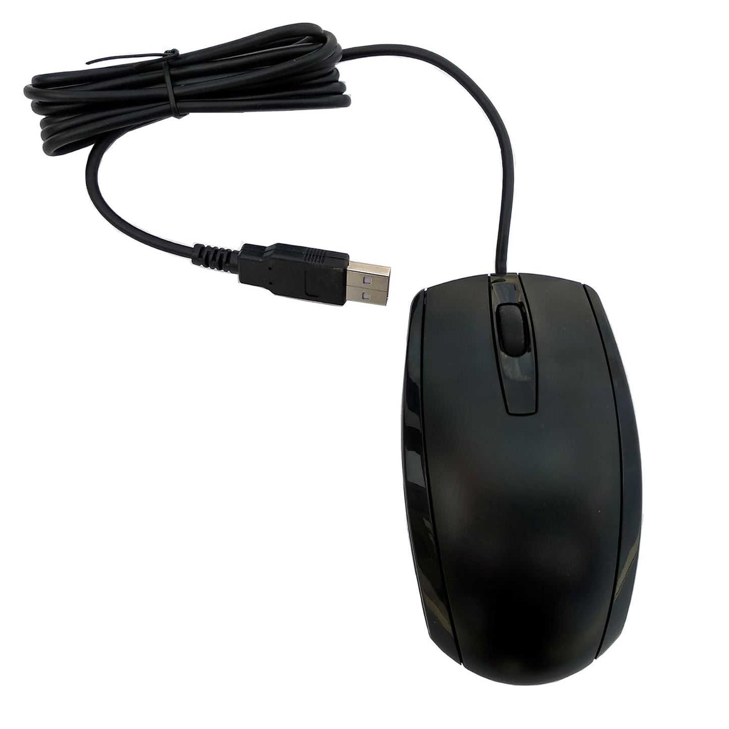 HP 3-Button USB Wired Optical Mouse – Smooth Scroll, Ergonomic Design, Plug & Play Mouse for Laptop & Desktop (Black)