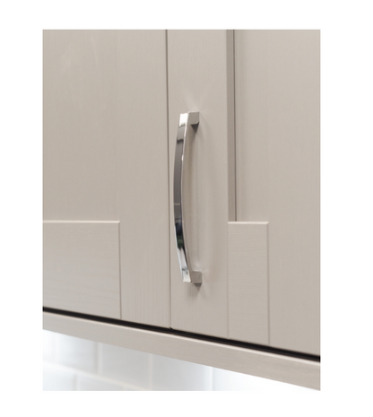 Brand New Stainless Steel Polished Chrome Square Bridge Cabinet Handle 170mm with 2 Screws