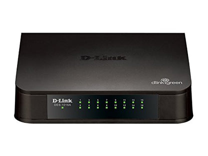 D-Link DES-1016A 16 Port 10/100 MBPS Switch  with adapter