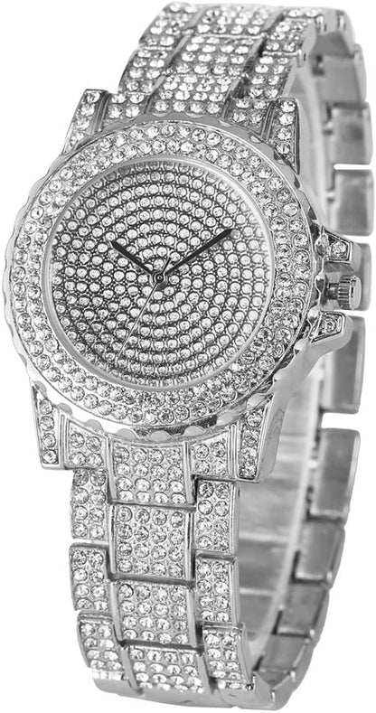 Luxury Crystal Women Bracelet Watches  Silver Fashion Lady Quartz Watch Female Wristwatch Montre Femmel