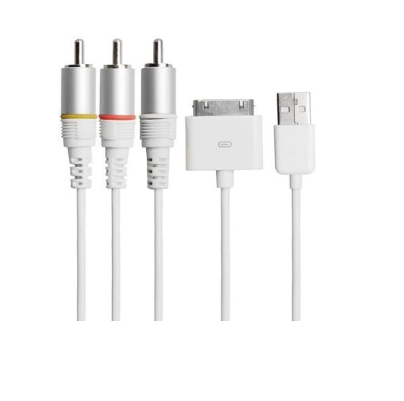 USB to RCA Composite AV Cable  1/2, i– TV Video Audio Output Cable (3 RCA, Yellow/Red/White)