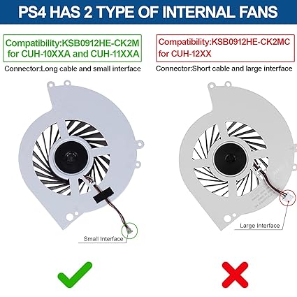 CPU Cooling Fan for Sony PlayStation 4 PS4 CUH-1001A 500GB KSB0912HE Series FOR  1000 1100