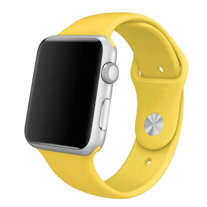 Natural milk yellow watch strap made with hi quality silicone with anti lost lock 38mm / 40mm / 41mm(with out watch)