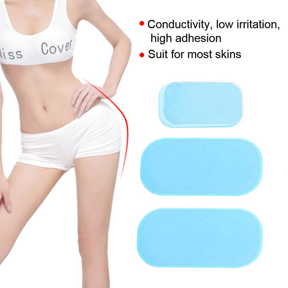 EMS Gel Pads, 10 Pcs EMS ABS Replacement Pads,Electrodes Gel Replacement Pads, EMS Trainer Gel Pads for Abs Toner, ABS,  60mm*45mm