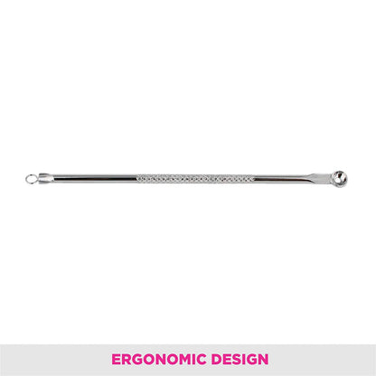 2 Pcs Silver Blackhead Comedone Cleaner Clean Remover Acne Blemish Pimple Extractor Tool Face cleaning care needle cleanser 12.5 CM