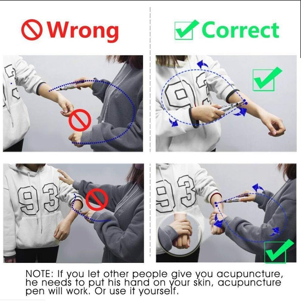 Electronic Acupuncture Pen Electric Meridians Laser Therapy Heal Massage Pen Meridian Energy Pen Relief Pain Tools