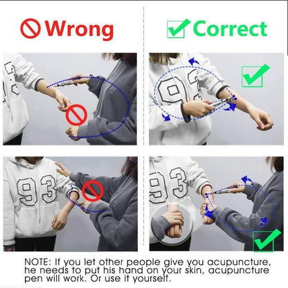 Electronic Acupuncture Pen Electric Meridians Laser Therapy Heal Massage Pen Meridian Energy Pen Relief Pain Tools