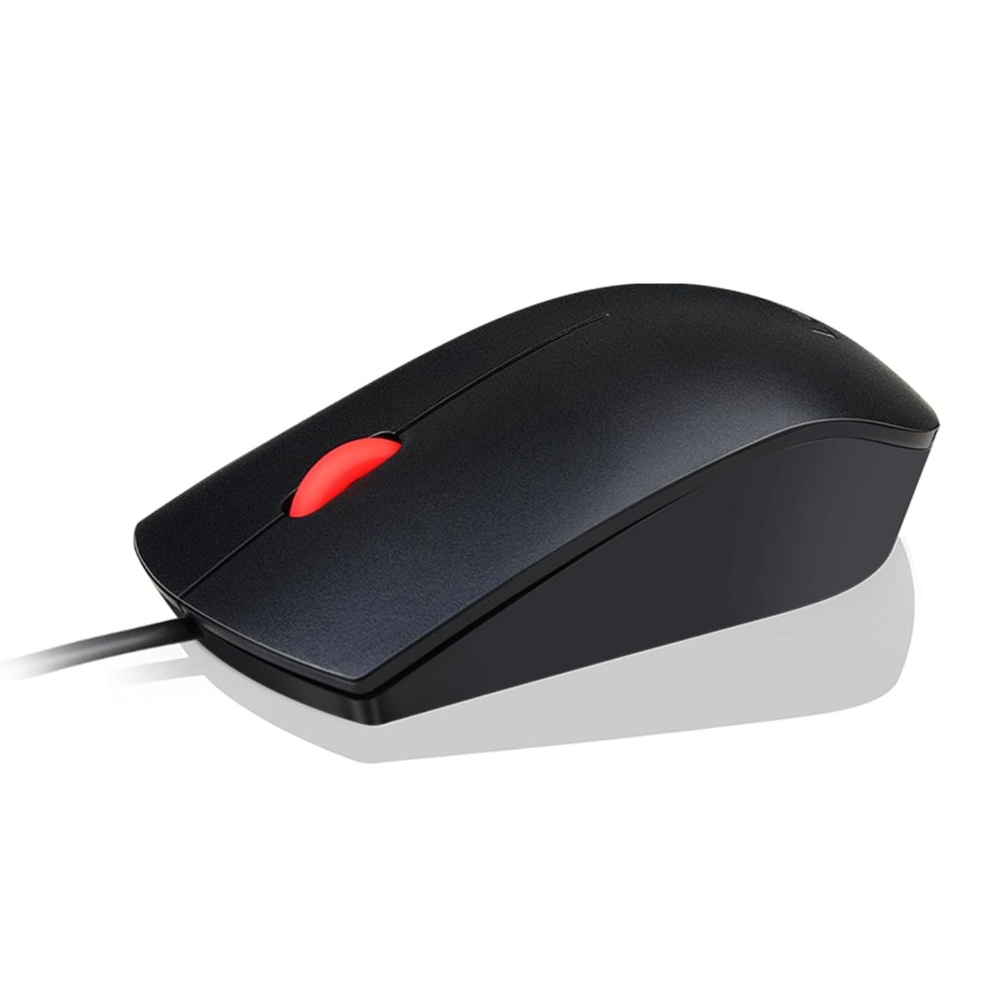 Wired USB Mouse 1600 DPI Optical Sensor – 3 Button Scroll Wheel Ambidextrous Design Plug & Play Lenovo