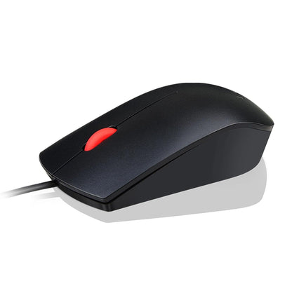 Wired USB Mouse 1600 DPI Optical Sensor – 3 Button Scroll Wheel Ambidextrous Design Plug & Play Lenovo
