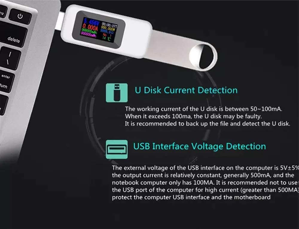 KWS-MX18 10 in1 Digital LCD Display USB Tester Voltage Current Tester Power Meter Timing Ammeter USB Charger Tester Voltmeter