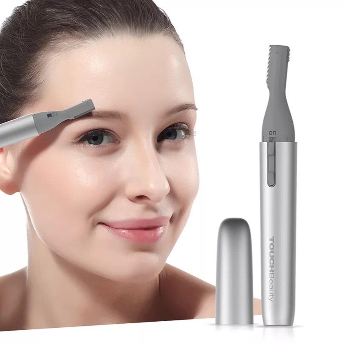 TOUCHBeauty Electric Eyebrow Trimmer 2 in 1 Portable Painless Instant Facial Precision Razor Multipurpose Washable Eyebrow Shaper Bikini Underarm Leg Body Hair Remover for Men Women TB-1658