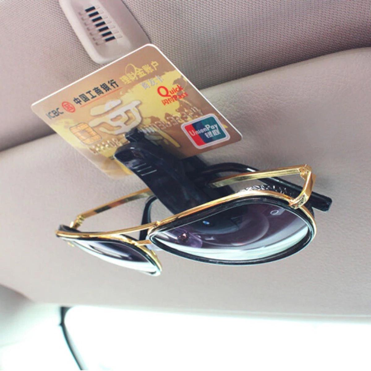 Universal Car Auto Sun Visor Glasses Sunglasses Clip Card Holder car organized