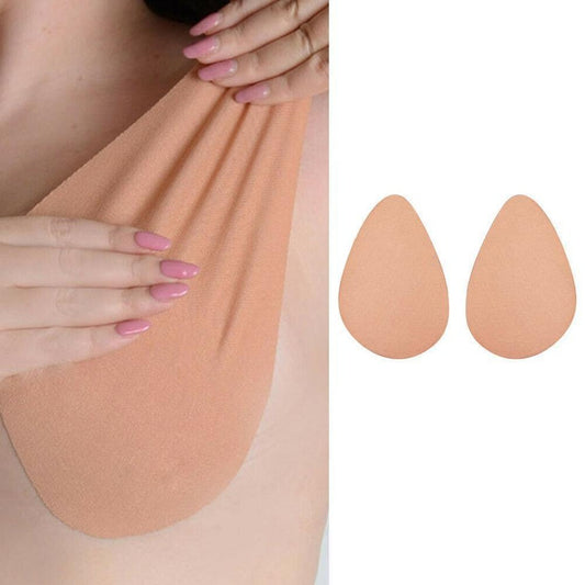1 Pairs Waterproof Cotton Fabric Water-drop Instant Lift Tape Water Top Pear Shape Tape For All Cups