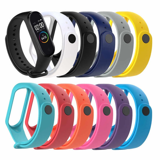 Belt For Xiaomi Mi Band 3 4 Two-color Silicone Bracelet Sport Breathable Strap For Mi band 3 4 Miband Replacement Wristband, Two-Color Silicone Sport Strap for Xiaomi Mi Band