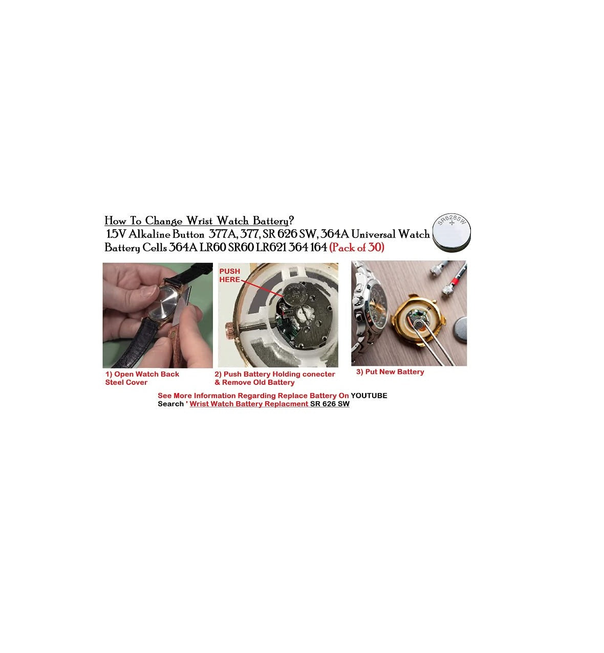 Universal AG4 LR621 364 1.5V Button Cell Watch Battery SR60 LR60 364A 164 Coin Cell for Watches Toys Electronics Long Lasting