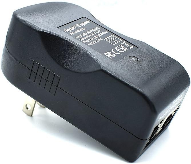 48V Gigabit Power Over Ethernet POE Injector, 24W Wall PoE Adapter,100/1000Mbps