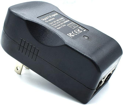 48V Gigabit Power Over Ethernet POE Injector, 24W Wall PoE Adapter,100/1000Mbps