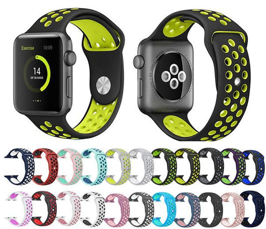 Sport Silicon Strap For i Watch Band Series 1, 2, 3, 4, 5, and 6 42mm/44mm 38mm/40mm Iwatch 5 4 3 Bracelet Belt Accessories