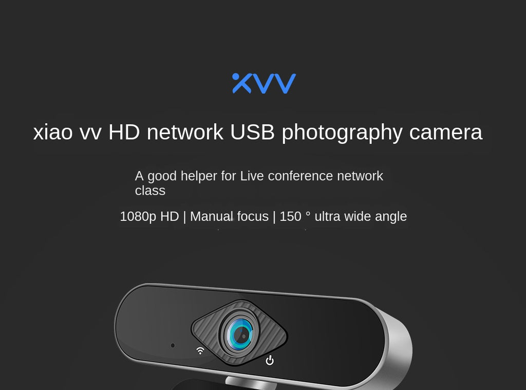 Xiaomi Xiaovv 1080P USB Webcam Camera 150° with Built-in Microphone for Laptop PC
