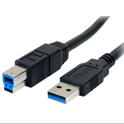 USB 3.0 Printer Cable – SuperSpeed 5 Gbps USB-A to B Male Cord Compatible with HP, Canon, Epson Printers, Scanners, Docking Stations, External Hard Drives & More