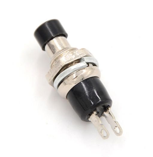 Mini Momentary Push Button Switch – Normally Open (NO) Reset Button | Lockless Push Switch for PC Power, Reset, DIY Electronics & Arcade Projects