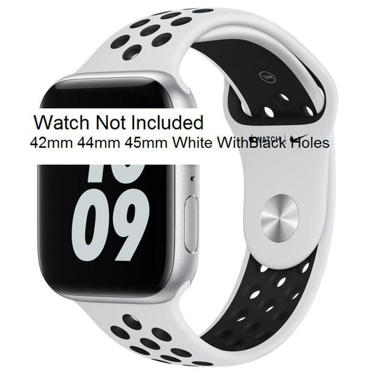 Sport Band i Watch N Watch 42mm / 44mm / 45mm / 49mm Pure Platinum / Black Strap