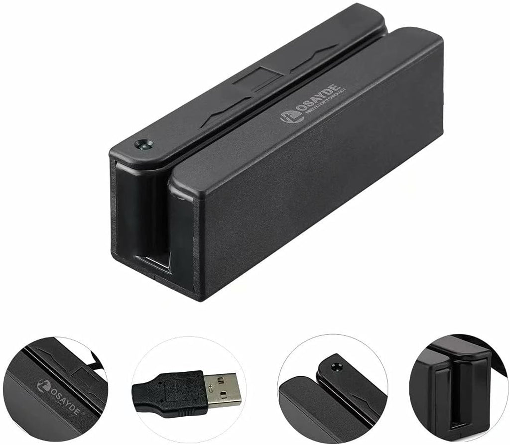 MSR90D Mini USB 3 Tracks Swipe Magnetic Credit Card Smart Card Reader ITOSAYDE