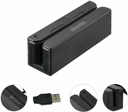 MSR90D Mini USB 3 Tracks Swipe Magnetic Credit Card Smart Card Reader ITOSAYDE – Side view – Available in Pakistan