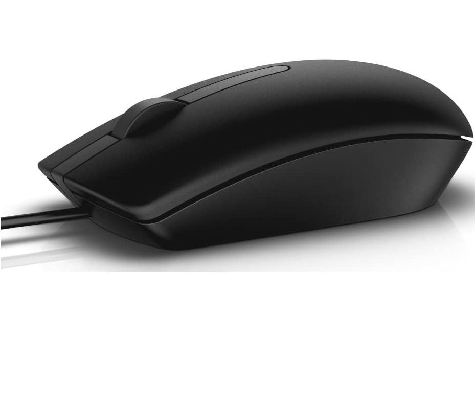 Brand new  D-ell USB Wired Optical Mouse – High Precision 1000 DPI, Ergonomic Design, Smooth Scroll Mouse for Laptop & Desktop (Black)