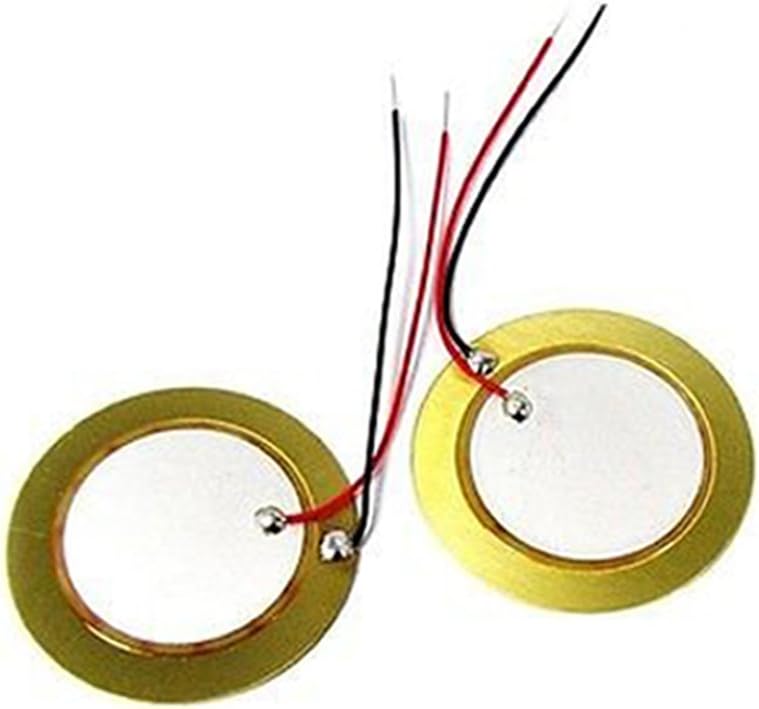 1pc 35mm Piezo Elements buzzer Sounder Sensor Trigger Drum Disc+ wire copper