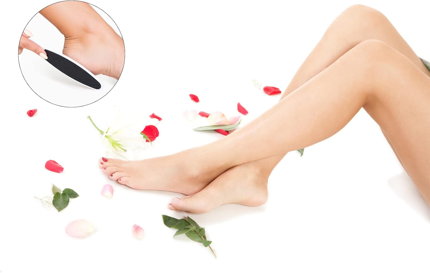 🌸 Edi Ragar – Double-Sided High-Quality Plastic Foot Filer with Sand Paper (Washable & Reusable)
