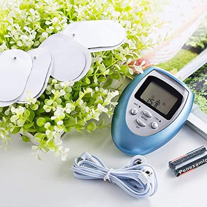 1PC Digital TENS Therapy Machine – Portable Electric Full Body Massager for Pain Relief & Slimming (With Battery & Book)