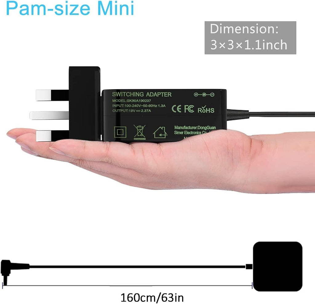 45W Notebook Laptop AC Charger Adapter Power Cable for Asus E403 E403NA E403SA C300 C300MA UX301 UX301L UX302 UX303 UX303LA UX303UB UX305 UX305CA R5400 R540 R5SA;R515 R515MA;E402 E402S;X540 X540L