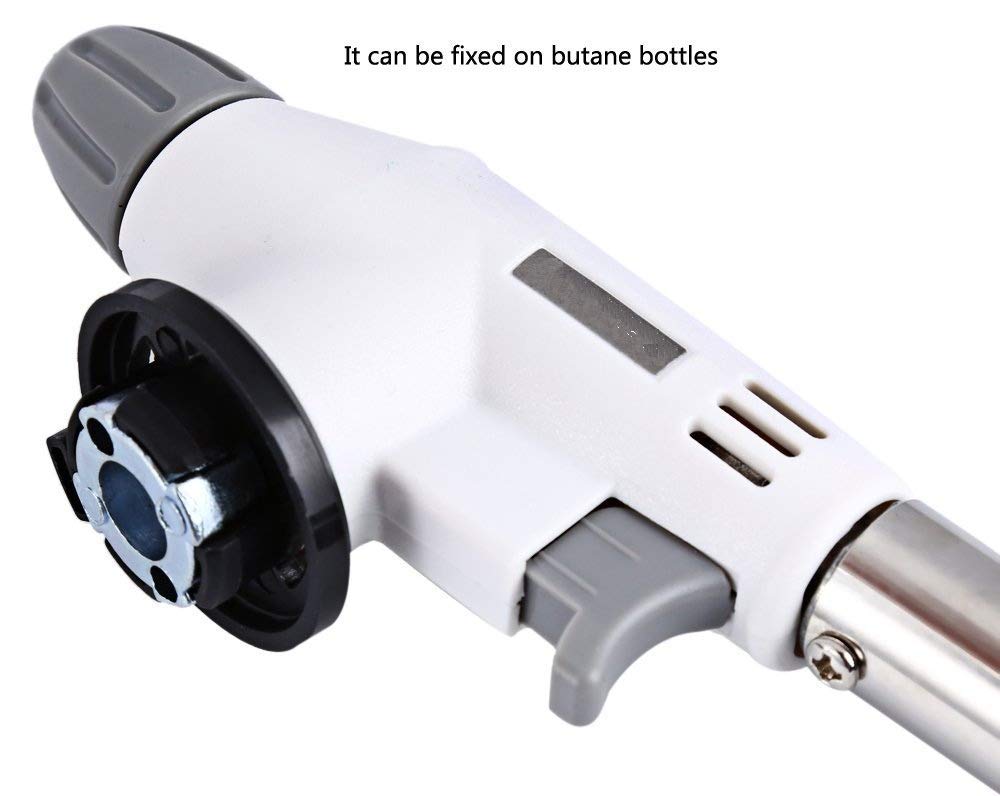 Butane Gas Blow Torch for Outdoor BBQ | Portable Refillable Flame Gun | Adjustable Jet Burner for Cooking, Welding & Camping Torch