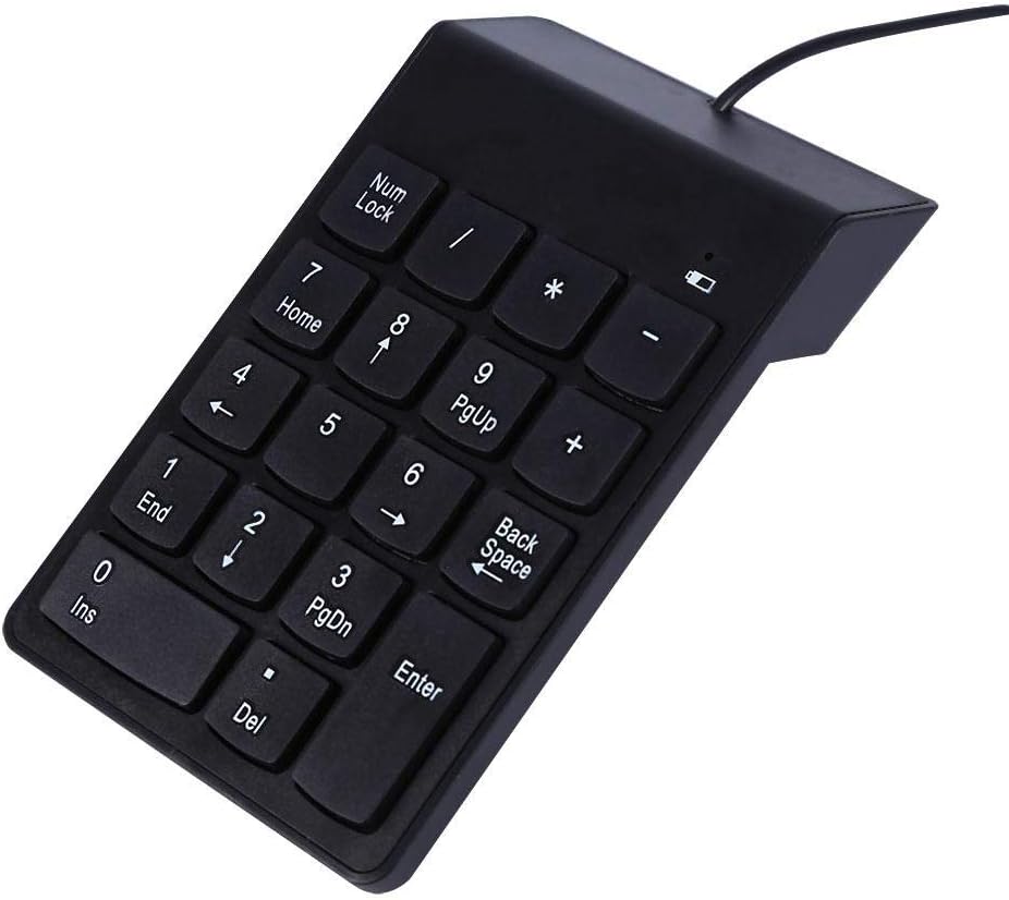 18 Keys USB Numeric Keypad Mini Numpad for Laptop Desktop PC Plug &amp; Play No Driver Required